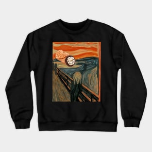 Cannoli The Scream Art Mashup Crewneck Sweatshirt